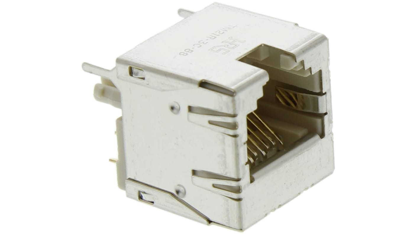 Conector RJ Cat5e Hembra Hirose serie TM21R, de 8P8C vías, apantallamiento STP