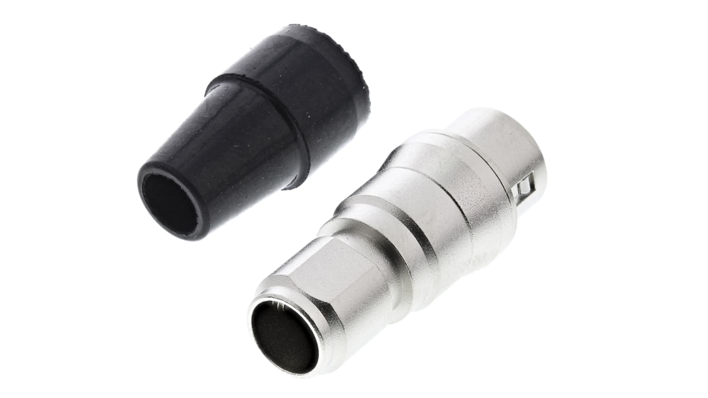 Conector circular Hirose macho serie HR10 de 6 vías macho, tamaño carcasa 7, montaje aéreo