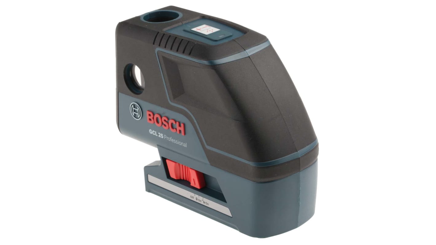 Bosch Laservaterpas, Klasse 2 Batteri, 600g, GCL 25, 0601066B00 Rød