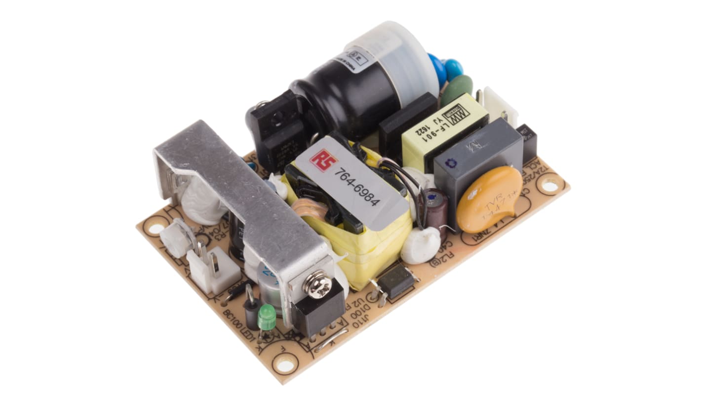 Alimentation à découpage, MEAN WELL 25W, 1 sortie à 12V c.c. 2.1A