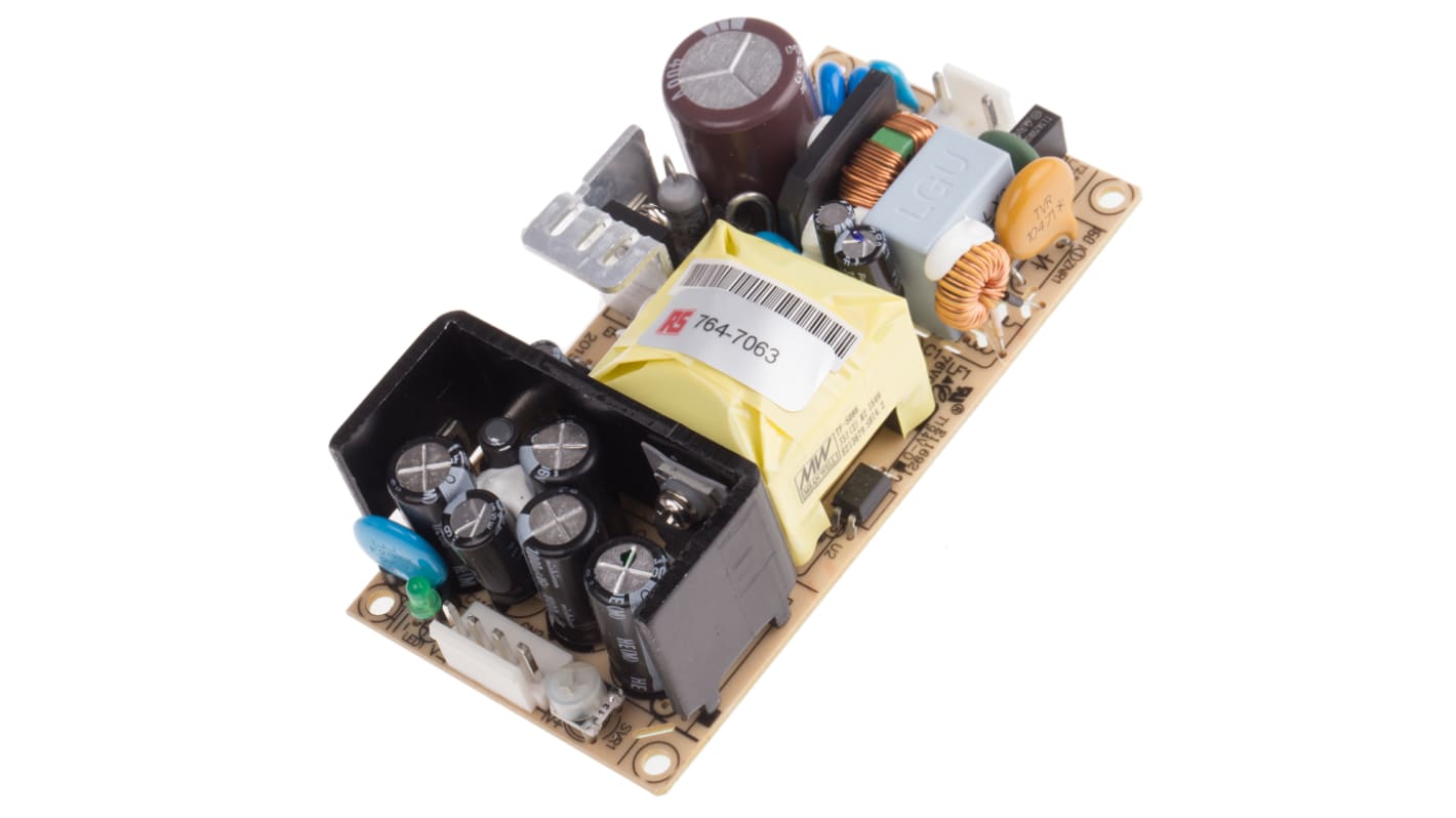 Alimentation à découpage, MEAN WELL 60W, 1 sortie à 7.5V c.c. 8A