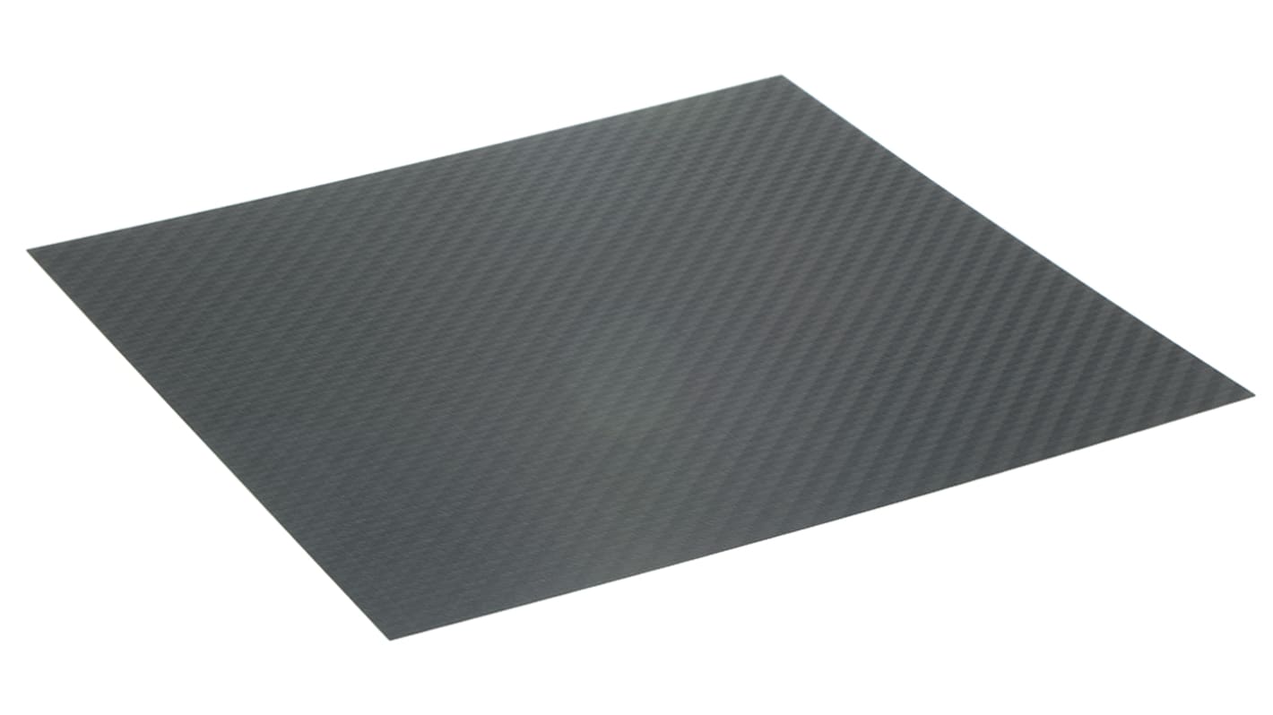 RS PRO Carbon-Faserplatte, 0.75mm x 300mm x 300mm