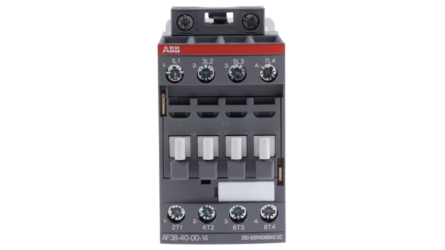 ABB AF Series Contactor, 250 → 500 V ac/dc Coil, 4-Pole, 55 A, 18.5 kW, 4NO, 690 V ac