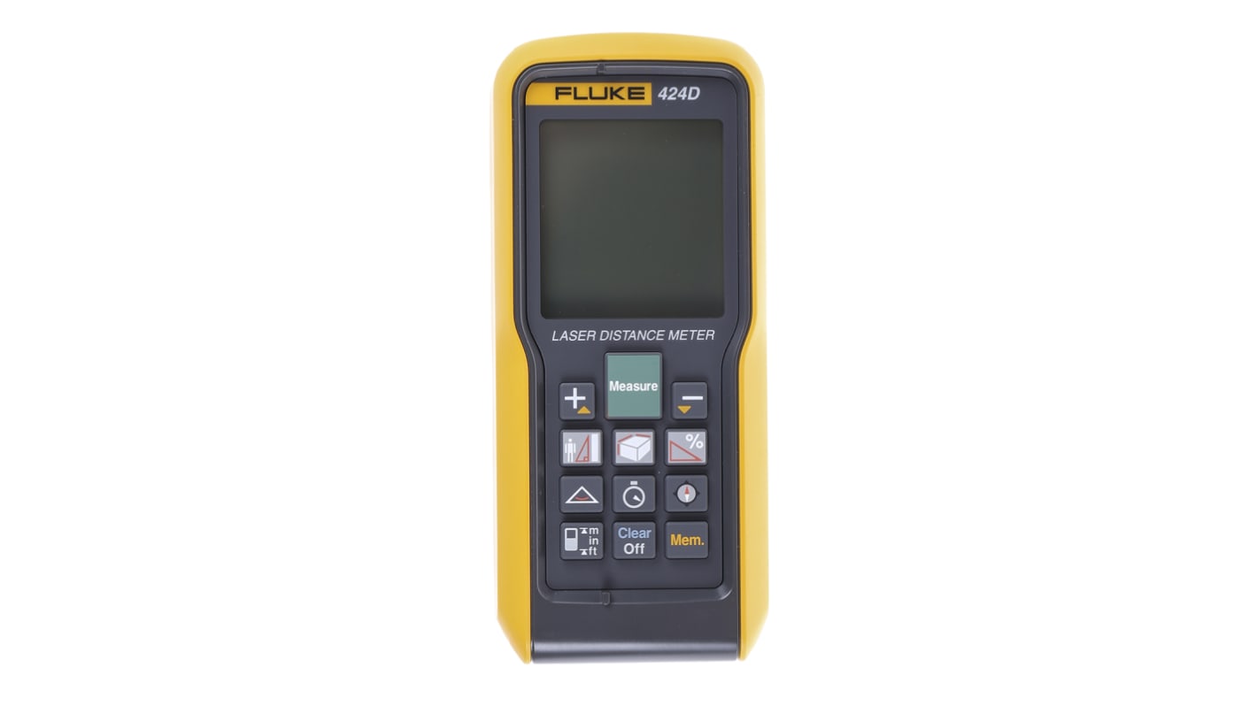 Fluke 424D LCD Laser Entfernungsmesser, metrisch/zöllig, Klasse 2, 635nm