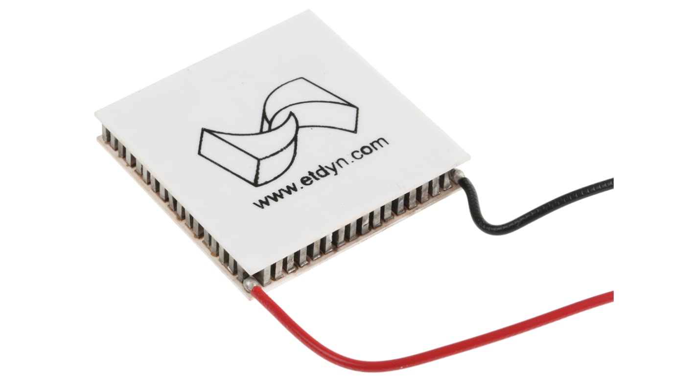 European Thermodynamics ペルチェモジュール, 冷却能力 1.9W 320mA 12V エリア：40 x 40mm GM250-161-12-40