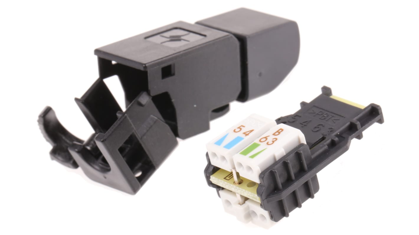 Connecteur RJ45 cat 6a Telegartner série UFP8 Mâle, UTP Montage sur câble Droit