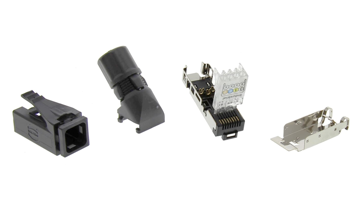 Conector RJ45 Cat5 Hembra HARTING serie RJ Industrial, de 4P4C vías