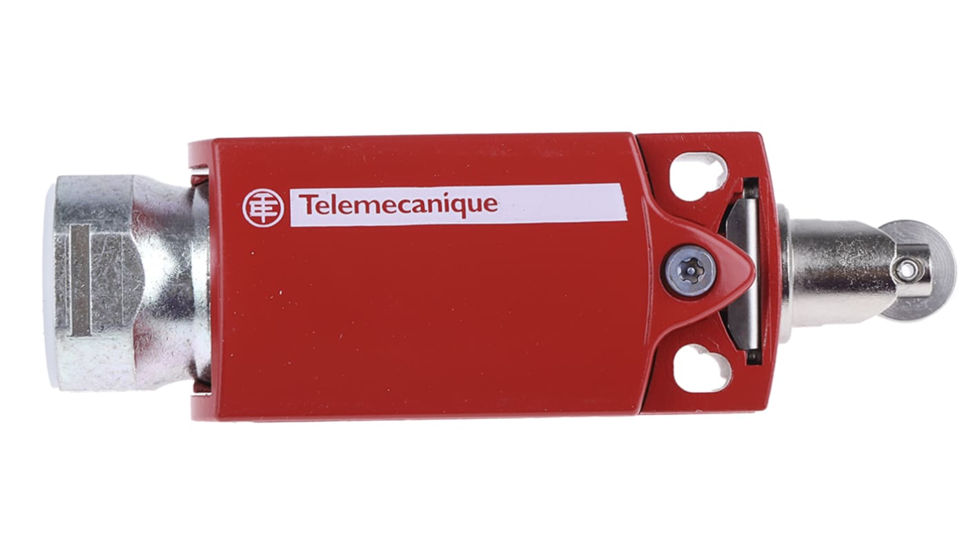 Telemecanique Sensors XCSD Series Roller Plunger Interlock Switch, 2NC/1NO, 3P, Metal Housing