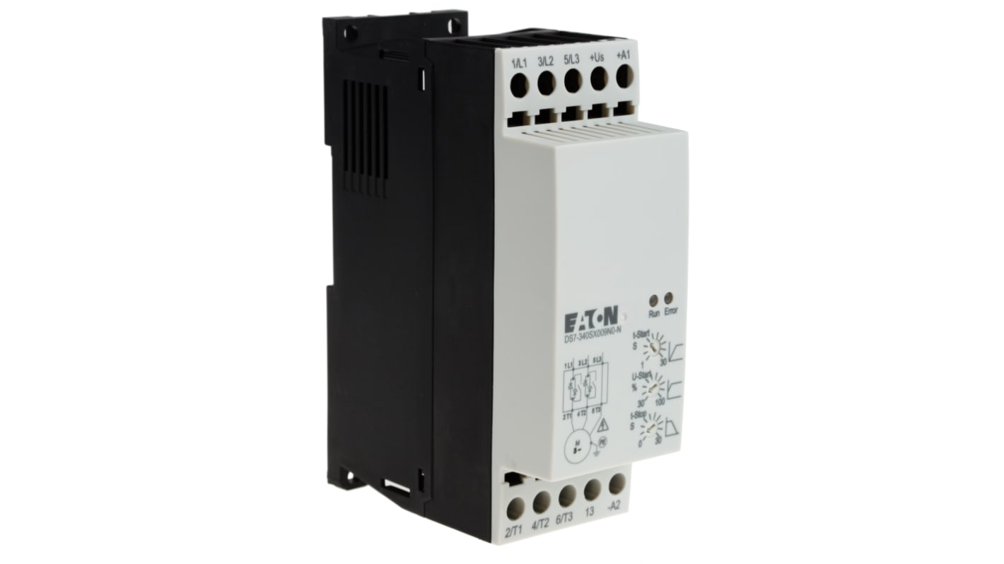 Arrancador suave Eaton Eaton Moeller, 9 A, 460 V ac, 4 kW, trifásico, IP20