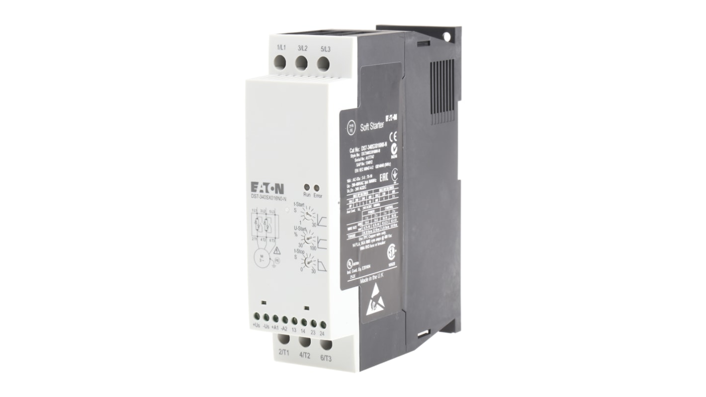 Eaton Soft Starter, Soft Start, 7.5 kW, 460 V ac, 3 Phase, IP20