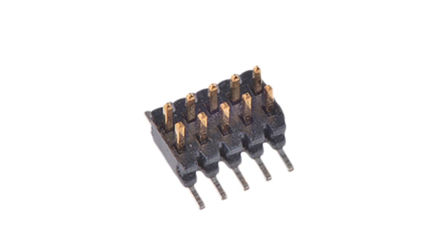 Samtec FTMH Series Straight Surface Mount Pin Header, 10 Contact(s), 1.0mm Pitch, 2 Row(s), Unshrouded