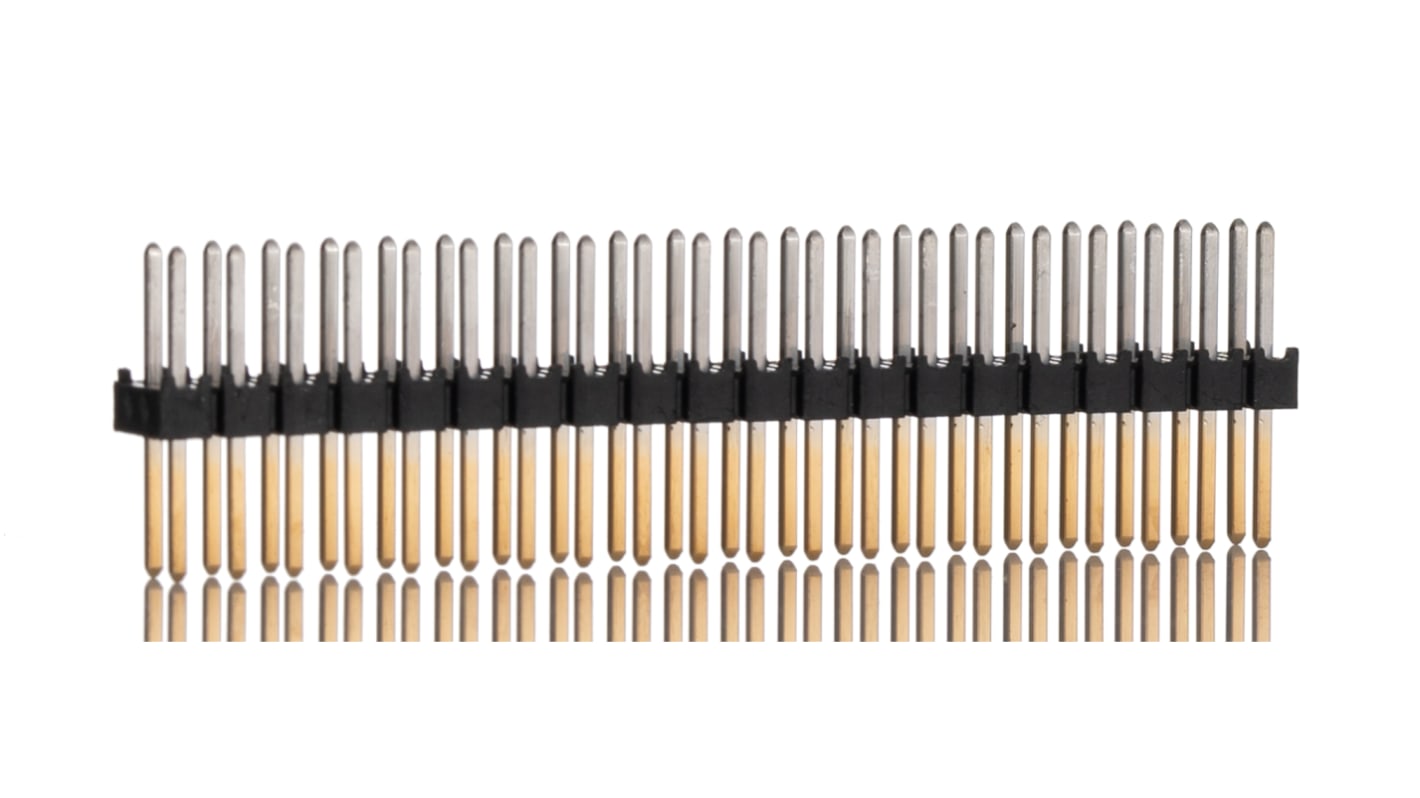 Samtec TSW Series Straight Through Hole Pin Header, 40 Contact(s), 2.54mm Pitch, 2 Row(s), Unshrouded