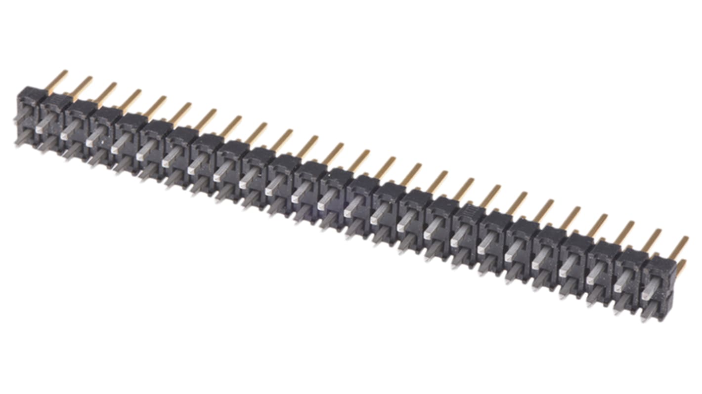 Samtec TSW Series Straight Through Hole Pin Header, 50 Contact(s), 2.54mm Pitch, 2 Row(s), Unshrouded