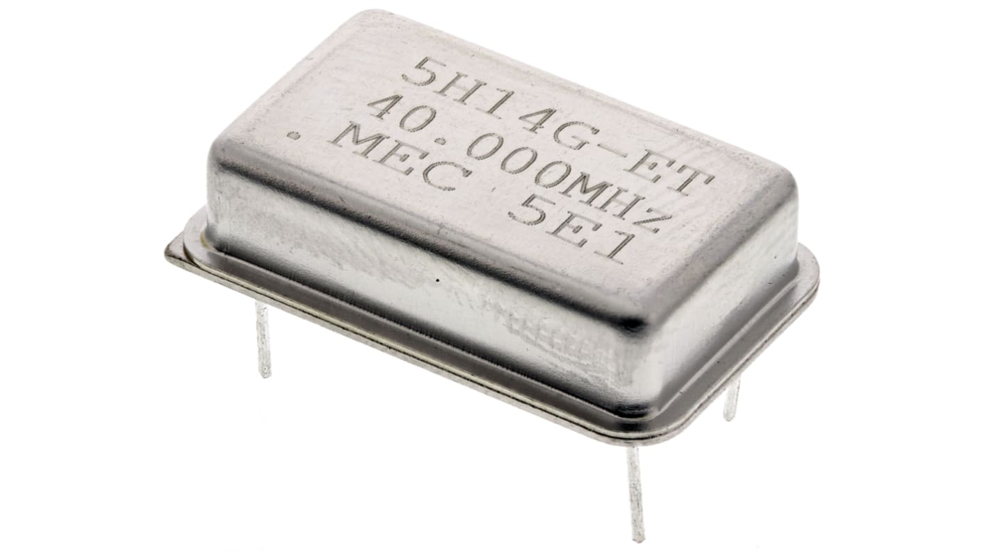 MERCURY, 40MHz Clock Oscillator, ±50ppm HCMOS, TTL, 14-Pin PDIP 5H14ET-40.000