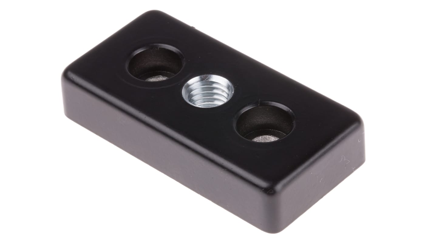 RS PRO M10, M6 Thread Base Plate, 6mm Groove