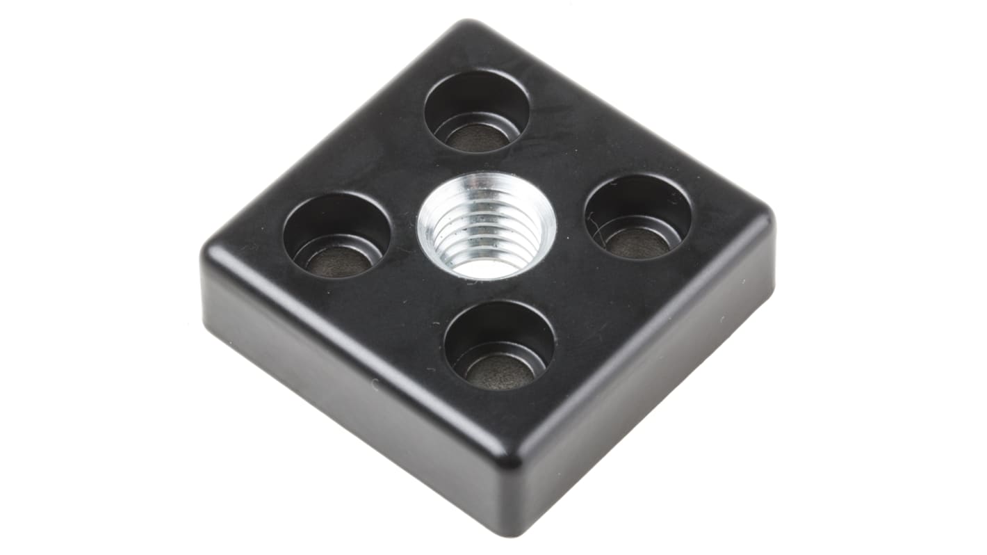 RS PRO M12, M5 Thread Base Plate, 5mm Groove