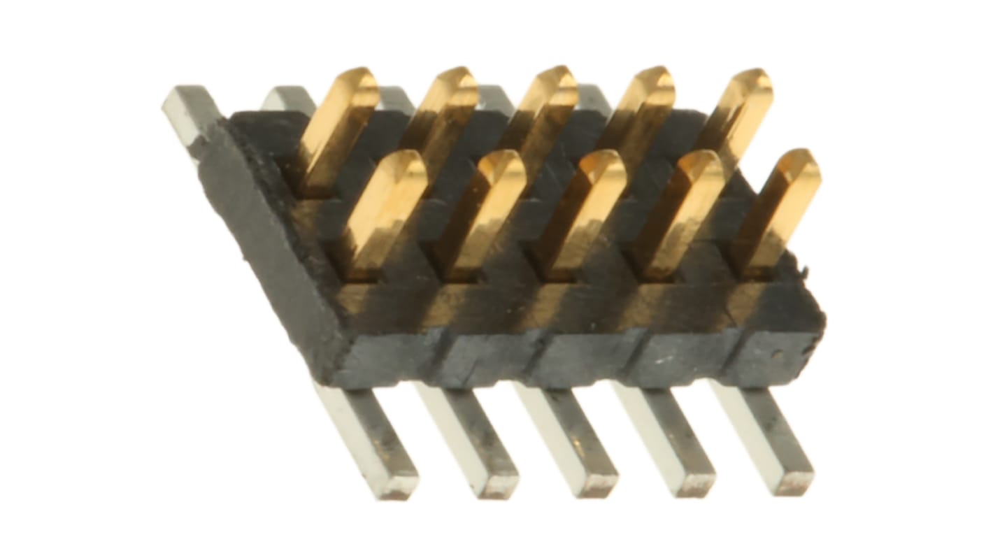 Samtec FTS Series Straight Surface Mount Pin Header, 10 Contact(s), 1.27mm Pitch, 2 Row(s), Unshrouded