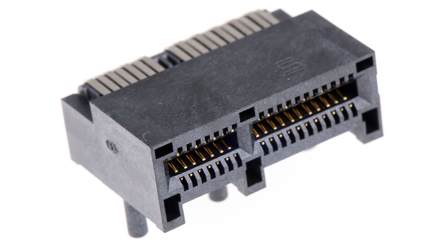 Samtec Serie PCIE Kantensteckverbinder, 1mm, 36-polig, 2-reihig, gewinkelt, Buchse, Durchsteckmontage