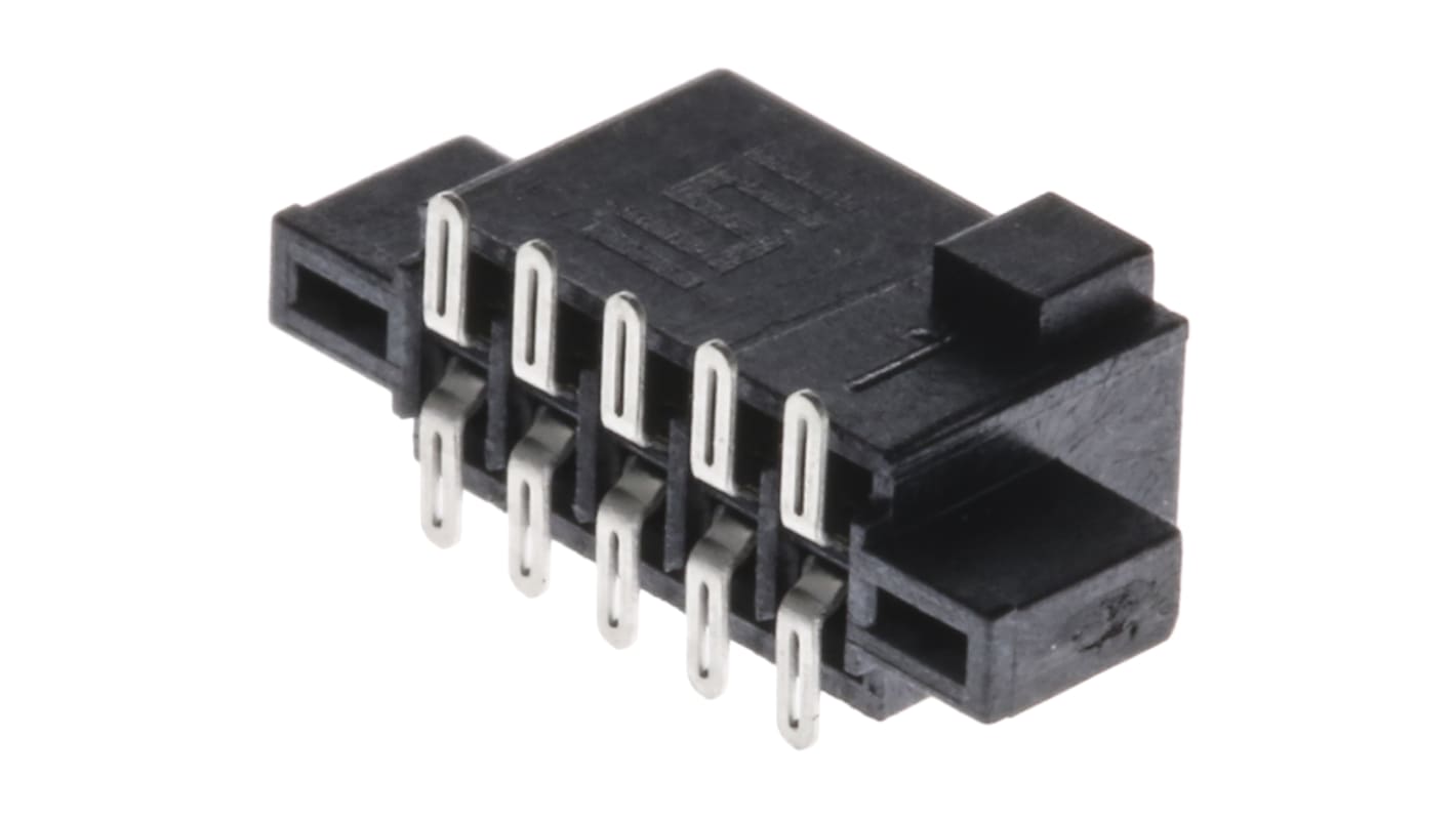 Conector hembra para PCB Samtec serie SFM, de 10 vías en 2 filas, paso 1.27mm, 350 V, 12A, Montaje Superficial, para