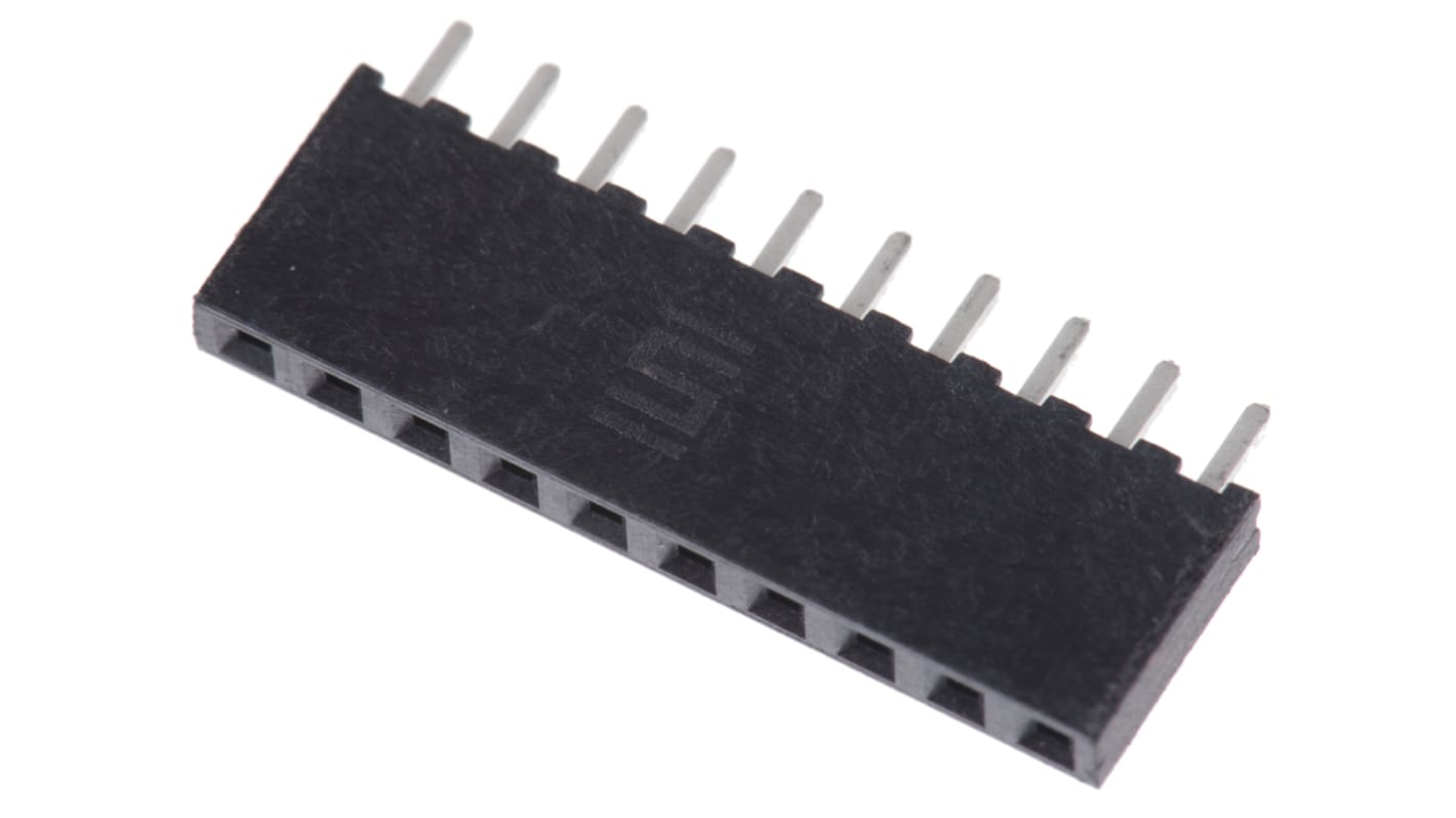 Presa PCB Samtec, 10 vie, 1 fila, passo 2mm, Montaggio con foro passante