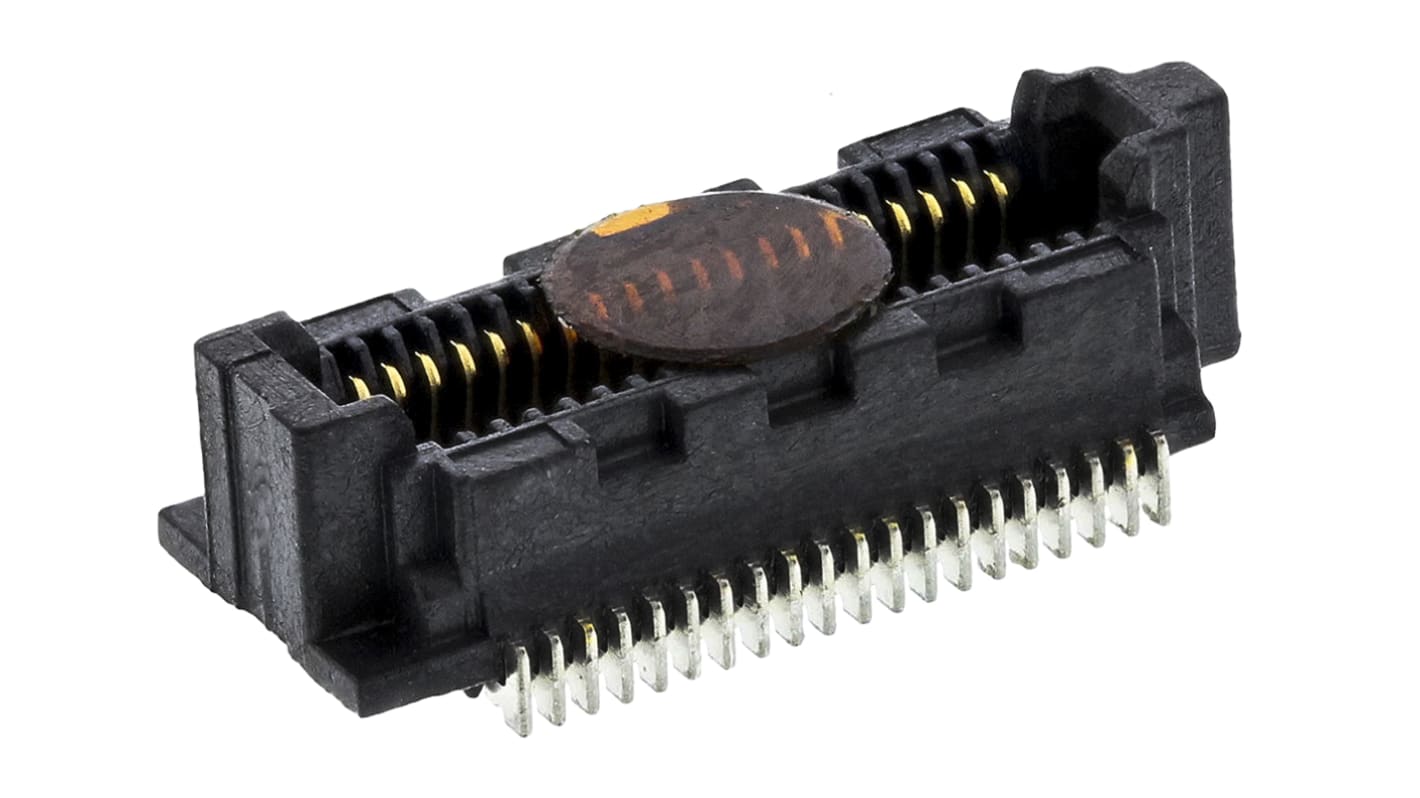 Conector hembra para PCB Samtec serie SS4, de 40 vías en 2 filas, paso 0.4mm, 1.3A, Montaje Superficial, para soldar