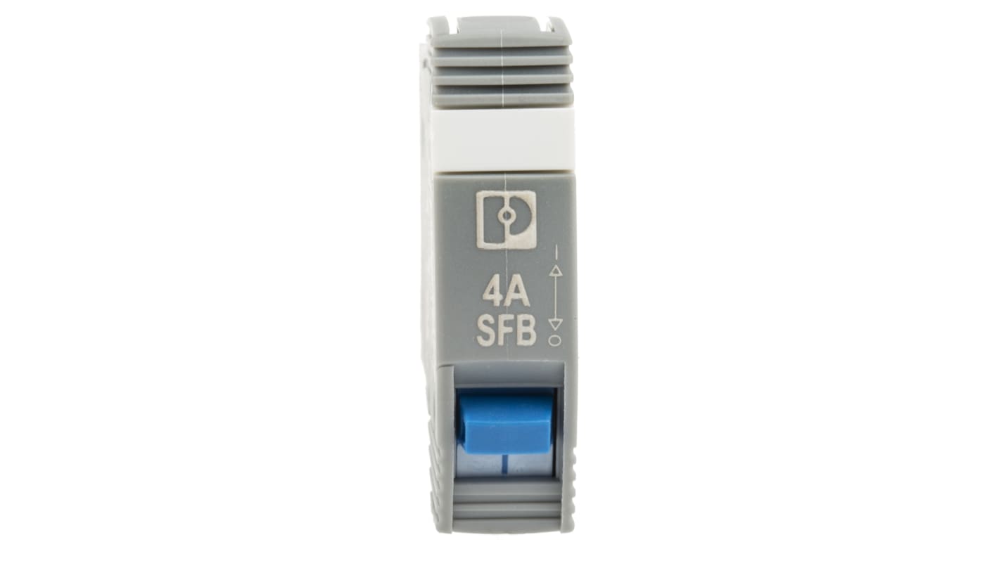 Phoenix Contact TRABTECH Thermal Circuit Breaker - CB TM1 4A SFB P  Single Pole, 4A Current Rating