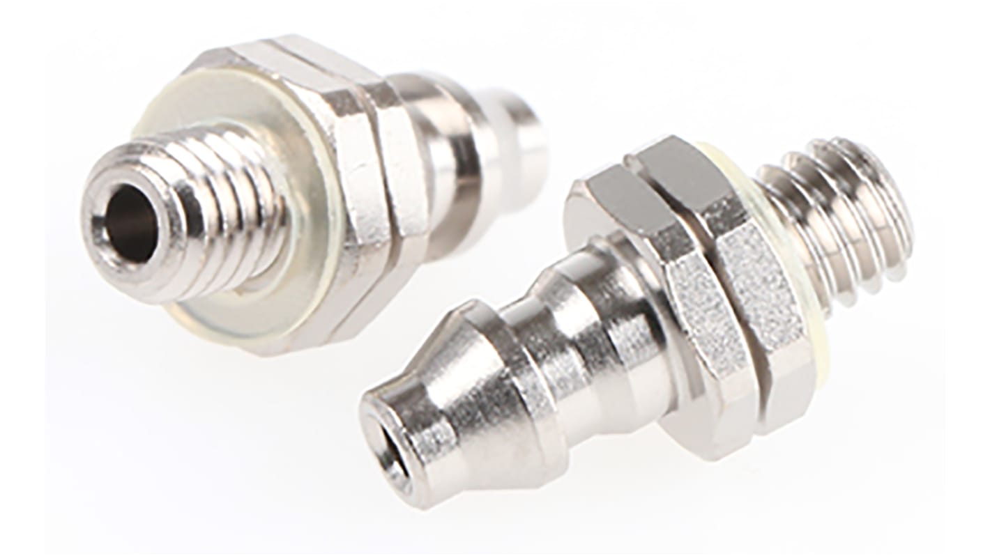 SMC M Series Straight Threaded Adaptor, M3 Male to Barbed 4 mm, Threaded-to-Tube Connection Style