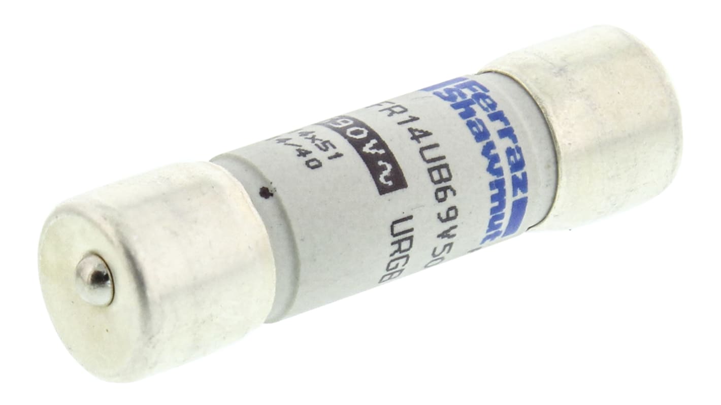 Fusible Céramique Mersen FR14GG50V50 - 50 Ampères, 500 Volts - Dimensions 14x51 Mm - Lot De 1, 5 Ou 10