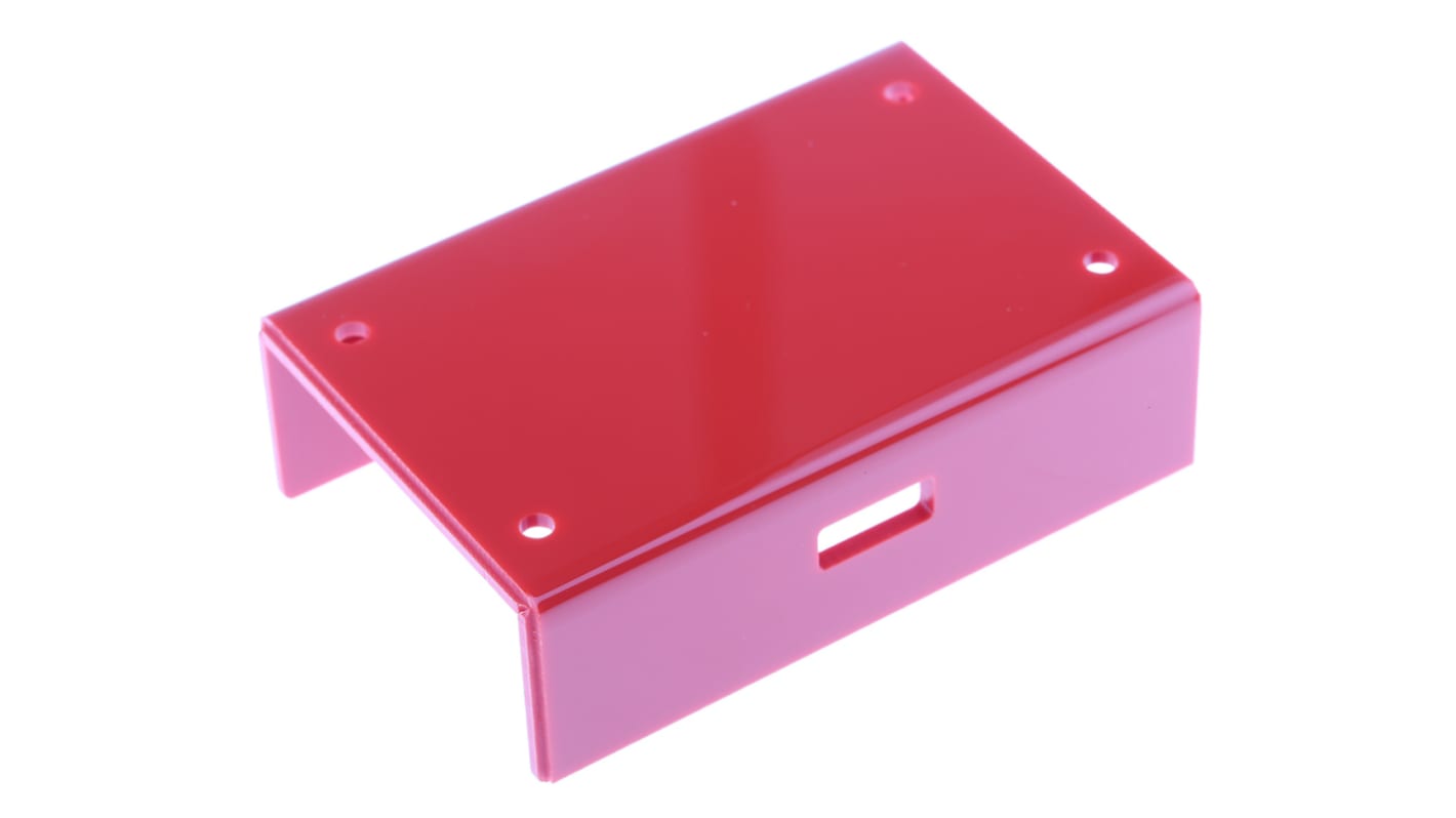 RS PRO Polystyrene Case for use with Raspberry Pi A, Raspberry Pi B in Red