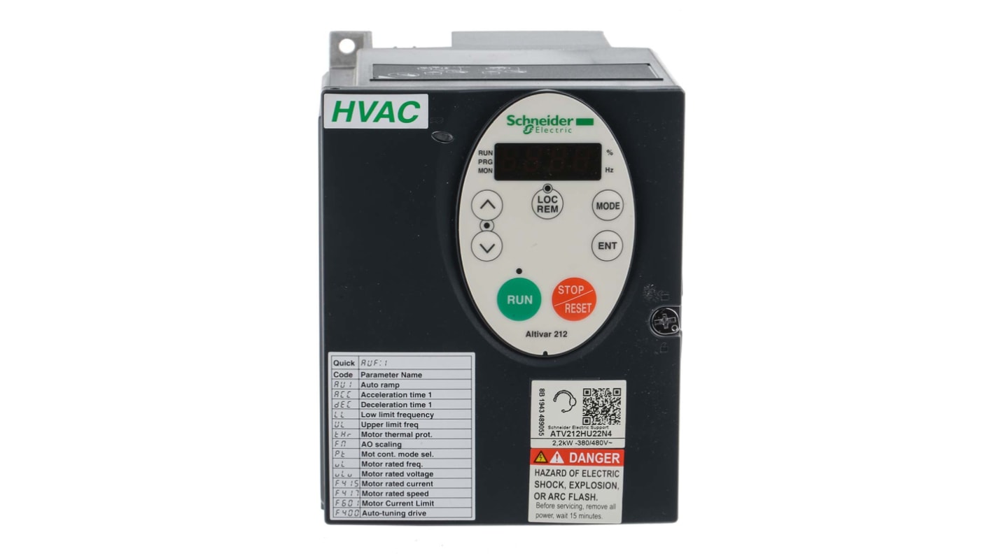 Inverter Schneider Electric, 2,2 kW, 480 V, 3 fasi, 0.5 → 200Hz