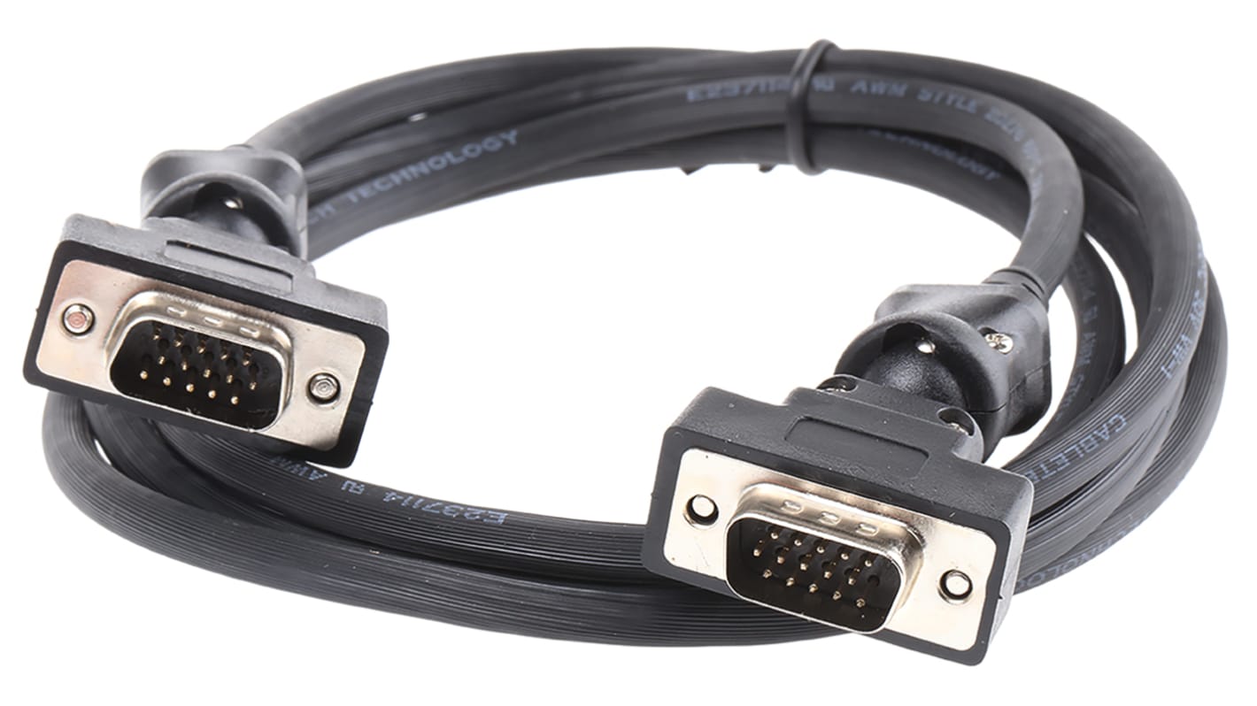 RS PRO Male VGA to Male VGA Cable, 2m