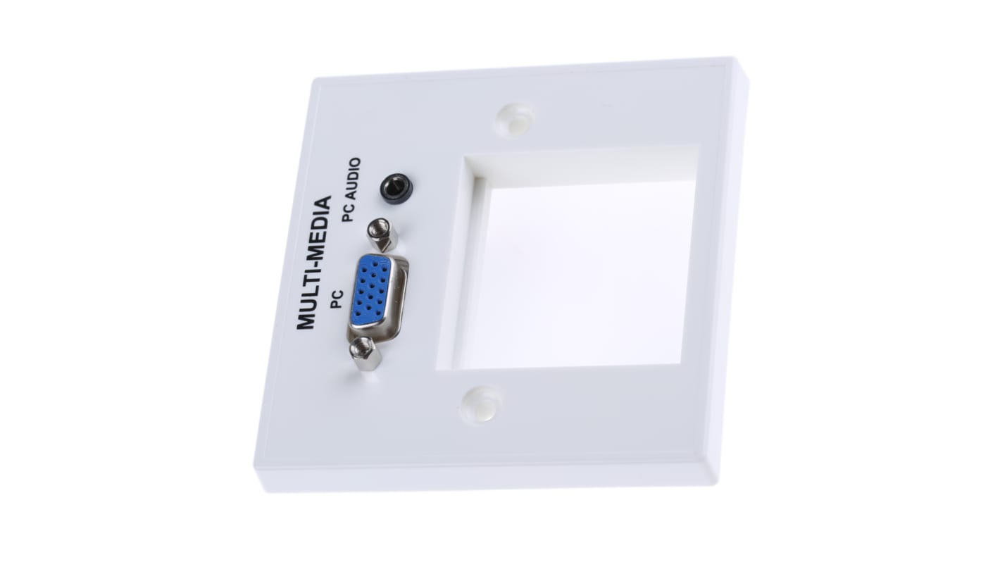 RS PRO Single Gang 1 Way VGA Faceplate