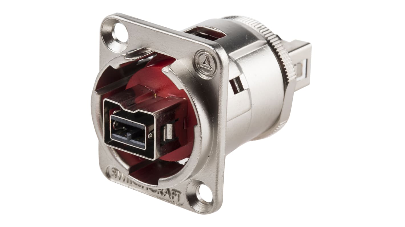 Acoplador RJ cruzado Switchcraft serie EH, interfaz Conector FW800/Conector FW800, apantallamiento UTP