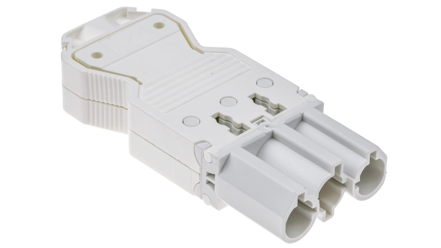 Conector de iluminación Macho GST18i3, 3 Polos, Montaje de Cable, 250 V, 20A, IP40