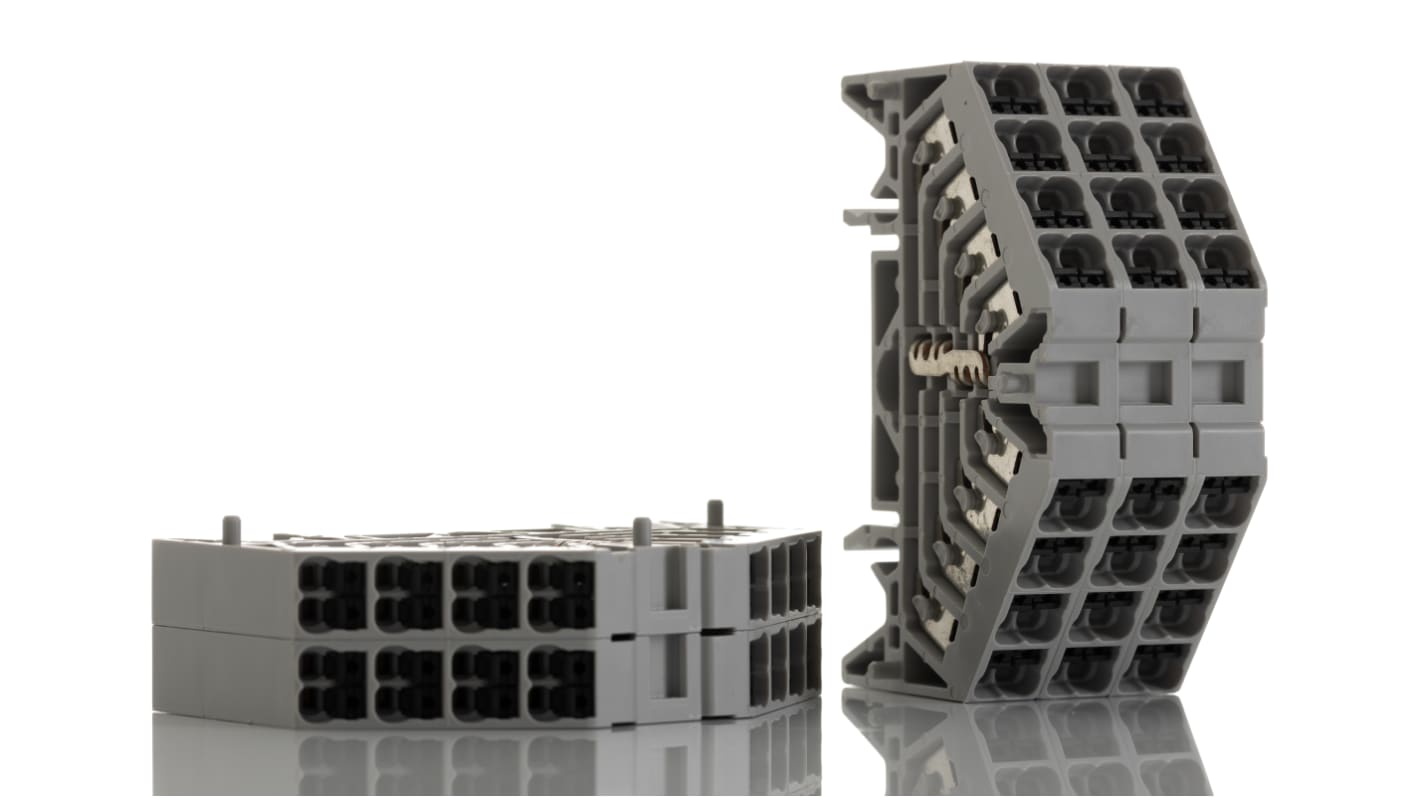 1173890000 Weidmuller P Series Grey DIN Rail Terminal Block, 1.5mm²