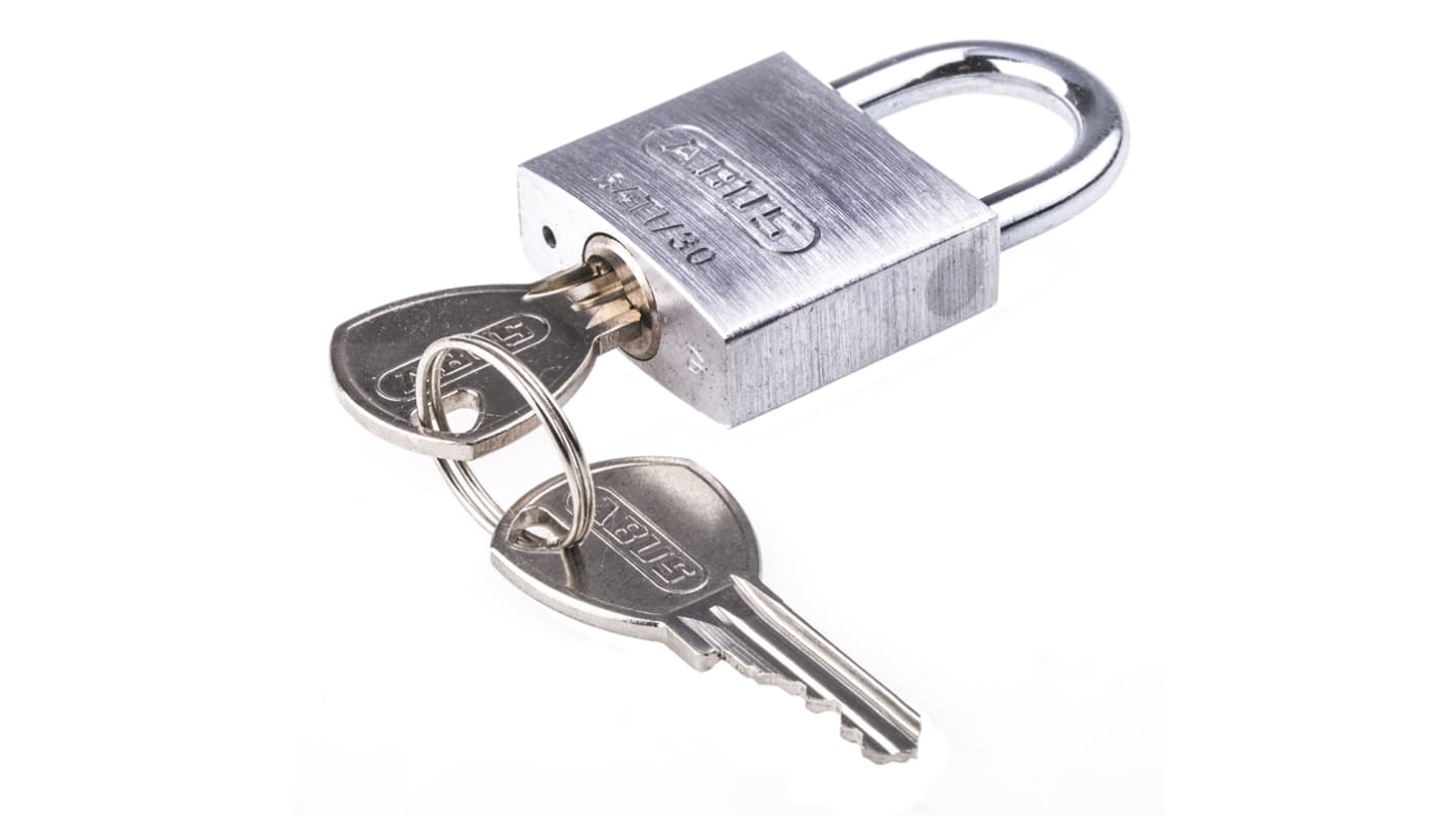 ABUS 64TI Key Weatherproof Titanium Weatherproof Padlock, 5mm Shackle, 30mm Body