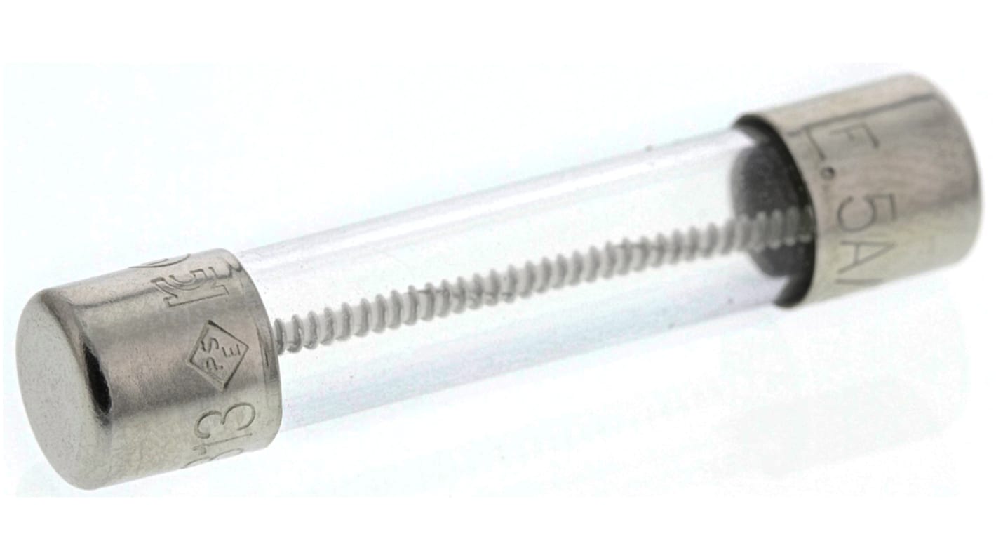 0313005.HXP Littelfuse 5A T Glass Cartridge Fuse, 6.3 x 32mm RS