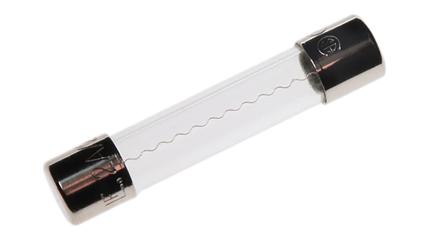 Littelfuse 2A F Glass Cartridge Fuse, 6.3 x 32mm