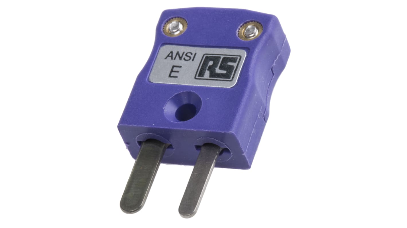 RS PRO In-Line Thermocouple Connector for Use with Type E Thermocouple, Miniature Size, ANSI Standard