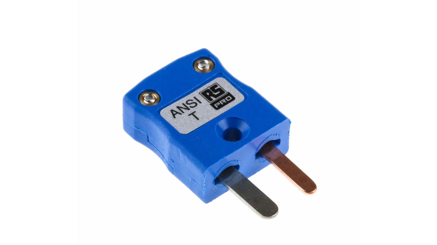 RS PRO In-Line Thermocouple Connector for Use with Type T Thermocouple, Miniature Size, ANSI Standard