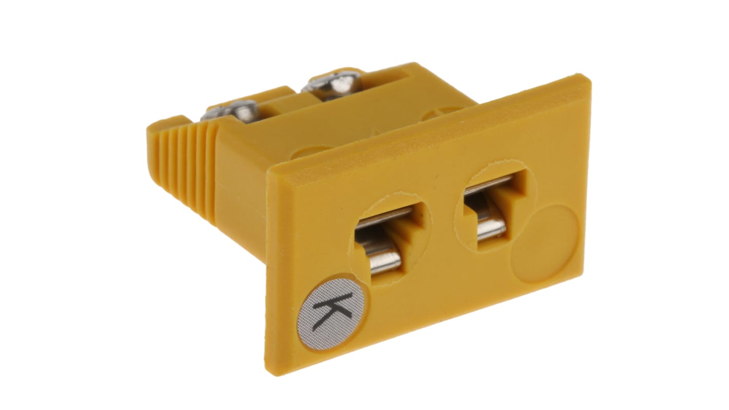 RS PRO Fascia Thermocouple Connector for Use with Type K Thermocouple, Miniature Size, ANSI Standard