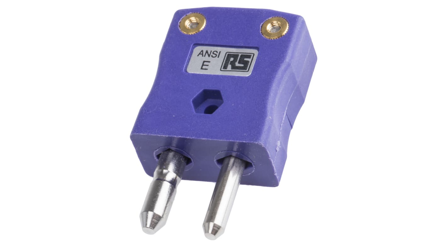 RS PRO In-Line Thermocouple Connector for Use with Type E Thermocouple, Standard Size, ANSI Standard