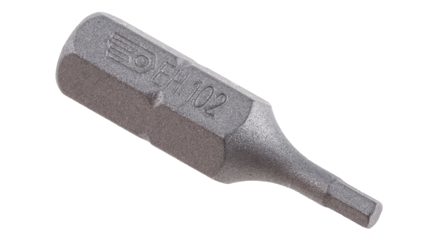 Facom Hexagon Screwdriver Bit, 2 mm Tip, 1/4 in Drive