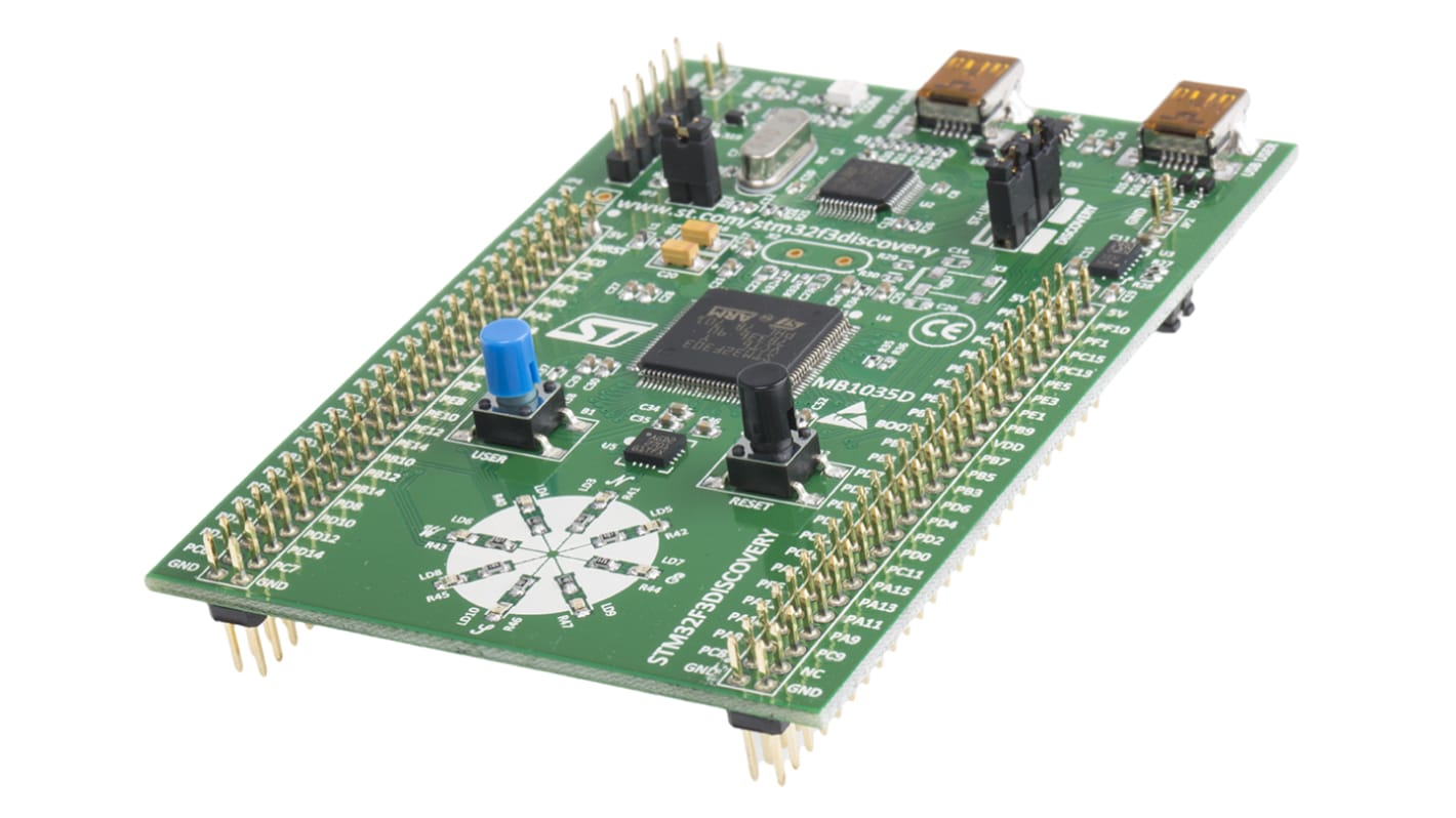 Kit de desarrollo Discovery de STMicroelectronics, con núcleo ARM Cortex M4F