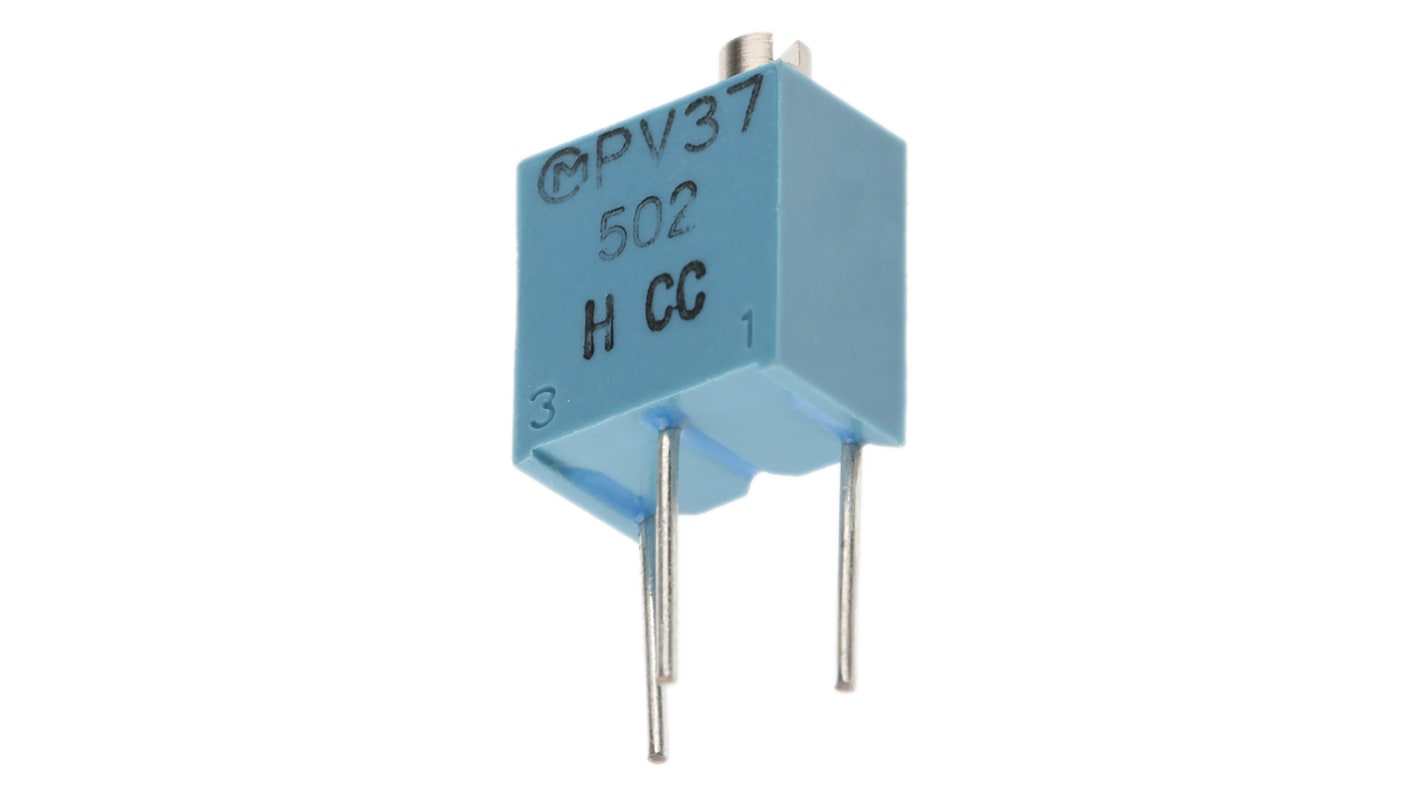 Bourns PV37 12-Gang THT Trimmer-Potentiometer, Einstellung von oben, 5kΩ, ±10%, 0.25W, Lötstift, L. 6.4mm