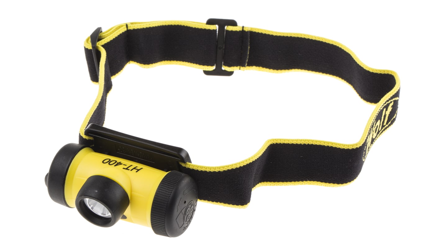 Wolf Safety HT-400 ATEX, IECEx LED Head Torch Black 50 lm