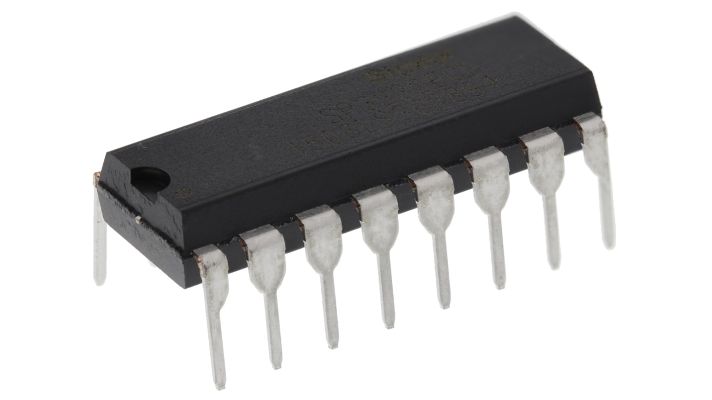 EXAR デュアルドライバ・レシーバスルーホール RS-232, 3 → 5.5 V, 16-Pin PDIP