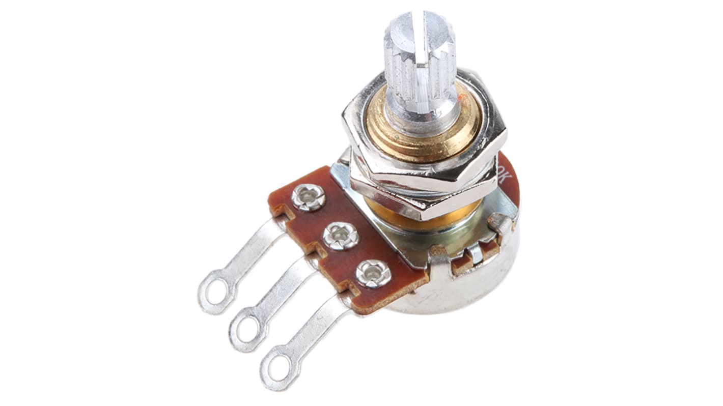 Potentiomètre Rotatif Bourns PDB181-GTR, 500kΩ max, Ø axe 6 mm, Montage panneau