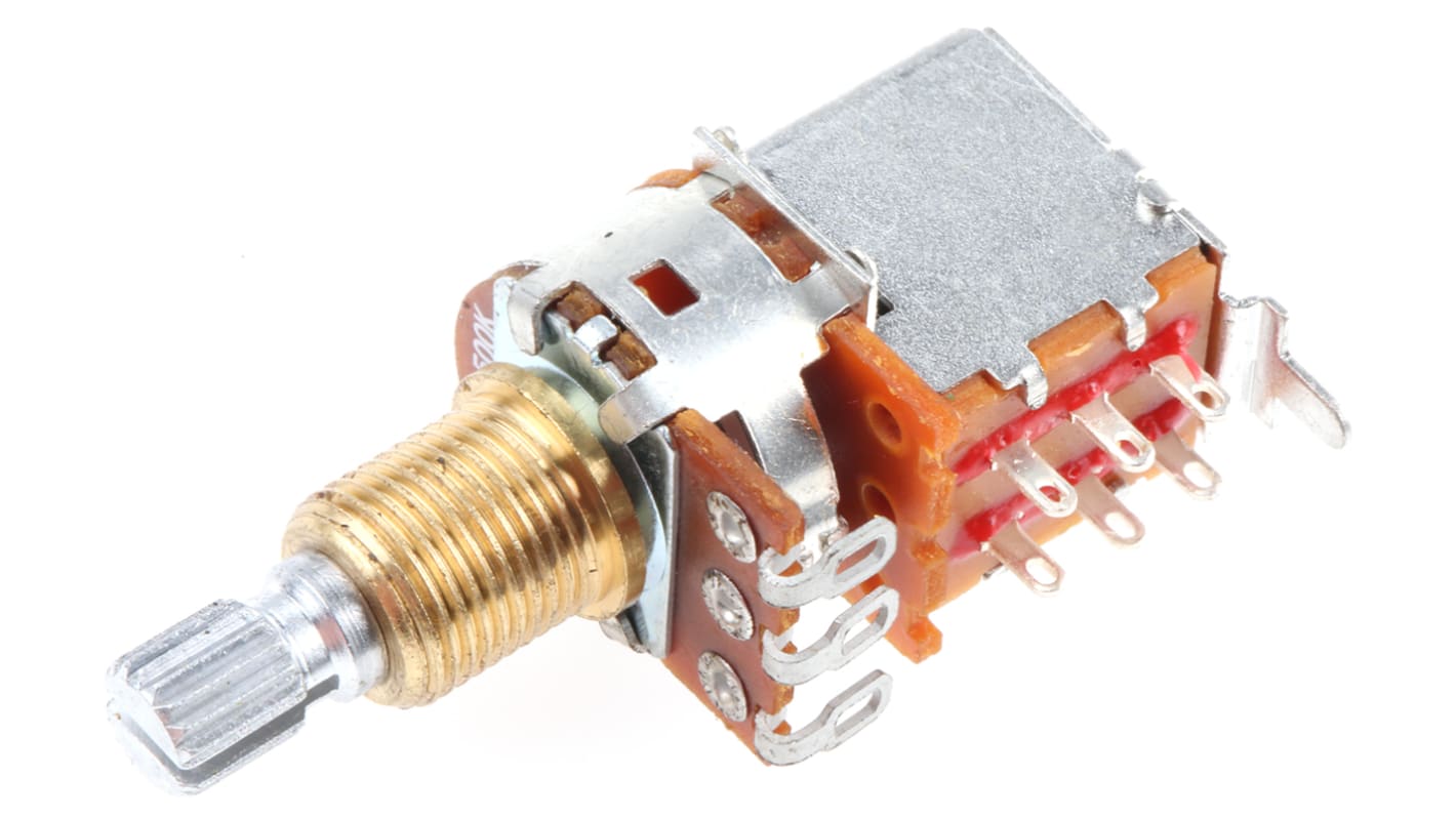 Bourns PDB183-GTR, Tafelmontage  Dreh Potentiometer 500kΩ ±20% / 0.1W , Schaft-Ø 6 mm