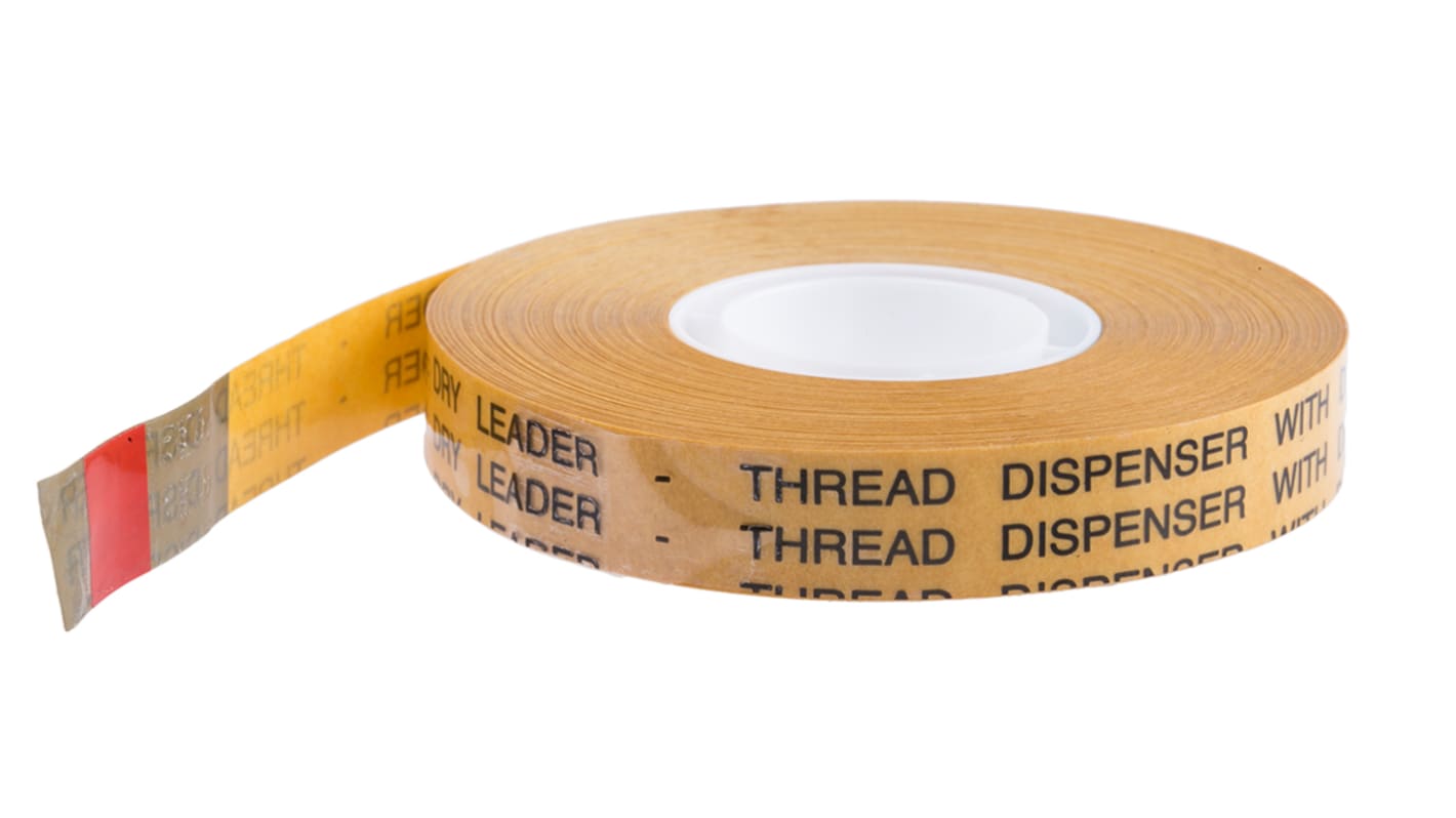 Advance Tapes AT395 Clear Transfer Tape, 0.04mm Thick, 3.5 N/cm, Paper Backing, 12mm x 33m